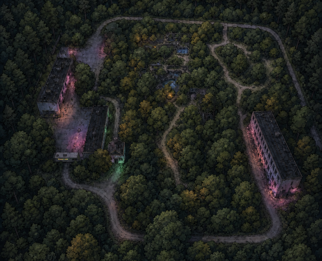 Pabėgimo Bunkerio teritorijos planas